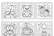 Sweet Girl Coloring Pages Bold &Easy, a Decorative Illustration by Design Station (Thumbnail 3 of 3)
