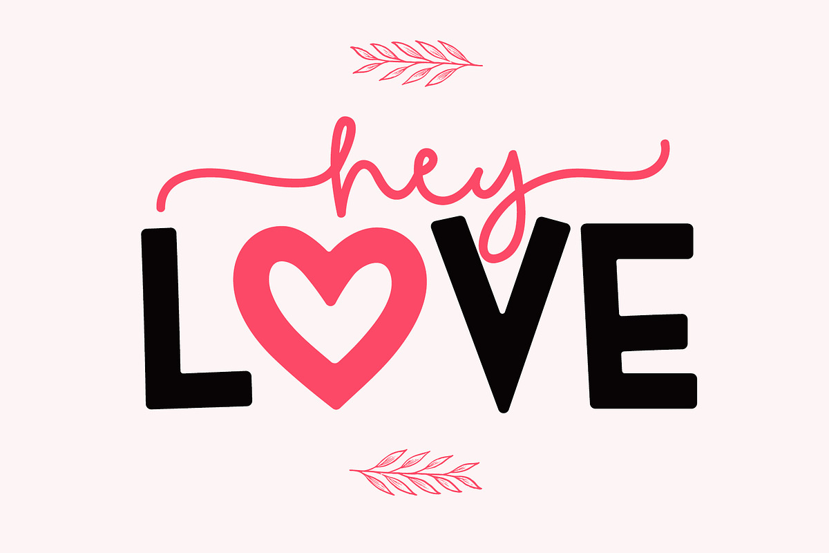 Happy Romance - Cute Heart Font Duo, a Handwritten Font by Airotype (Photo 3 of 12)