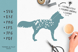 Wolf Silhouette - SVG & Clipart