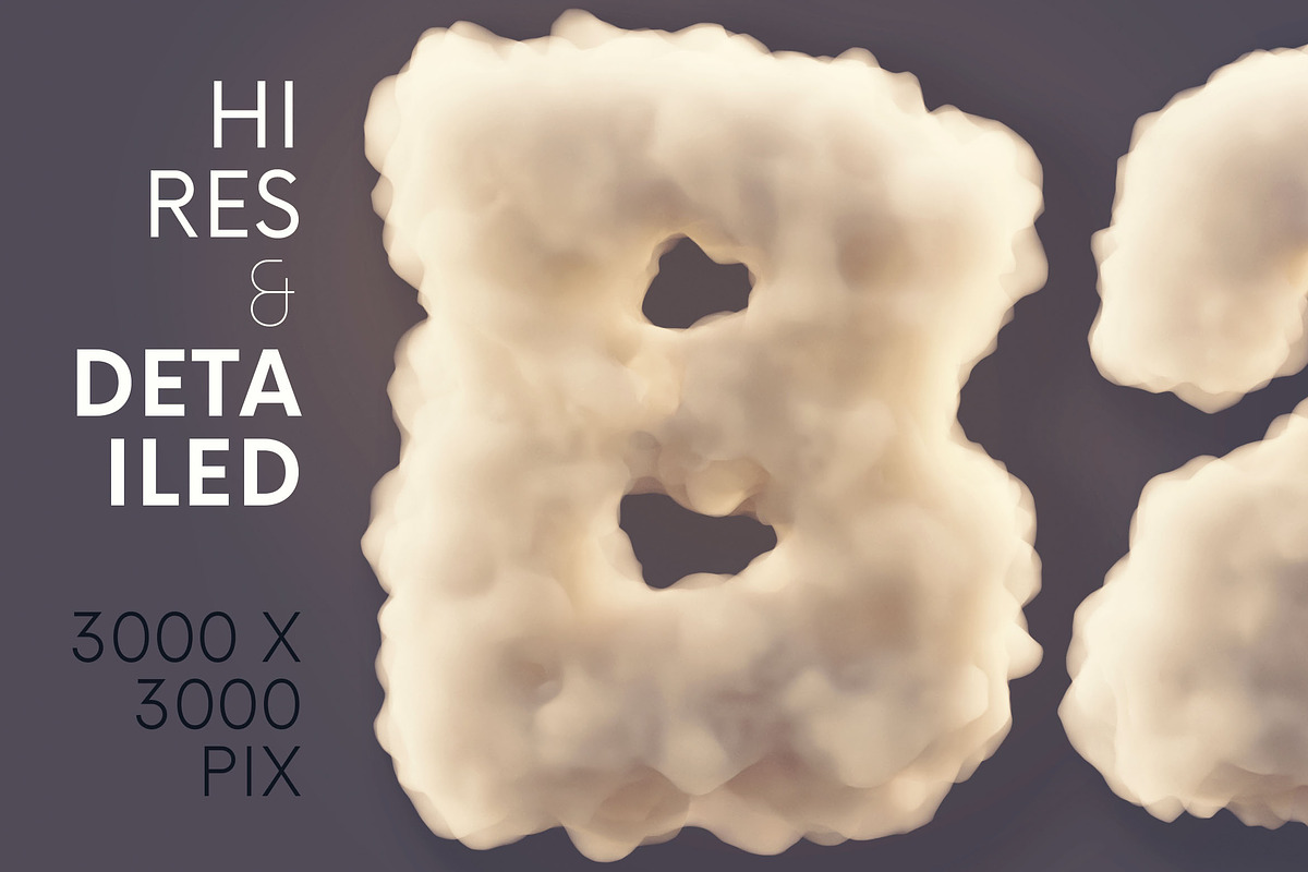 Foam or Cloud - 3D Lettering, a Graphic by MIIM (Photo 2 of 7)