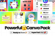 Interaction Pack Canva Templates, a Social Media Template by Virall (Thumbnail 3 of 10)