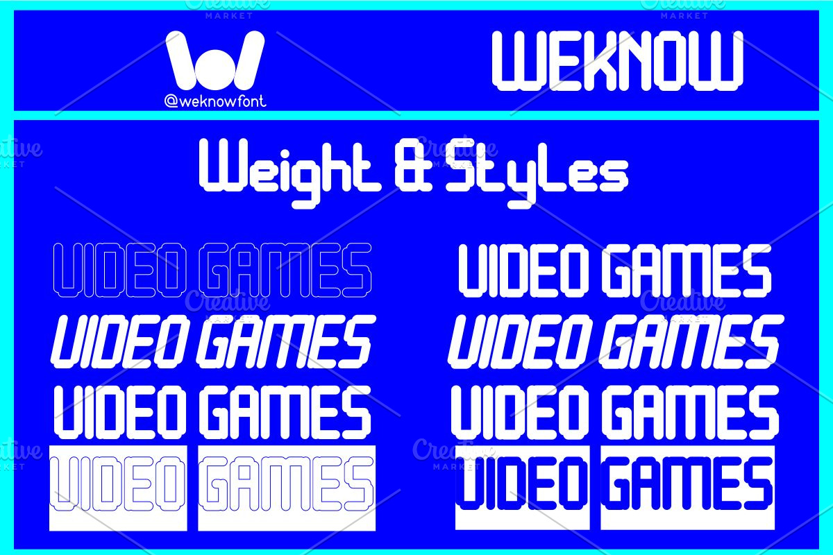 Video Games font, a Font by weknow (Photo 7 of 8)