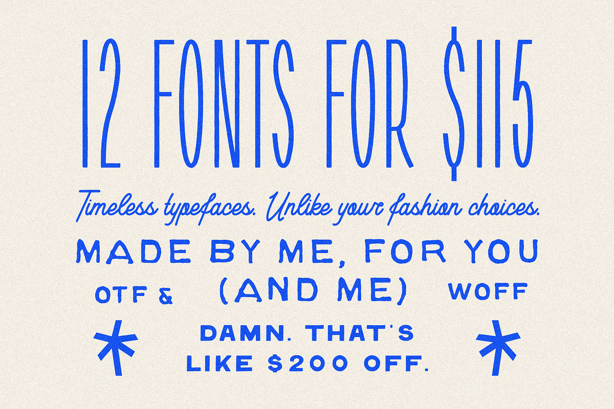 Type Volume One, a Handwritten Font by Taylor Penton (Photo 1 of 5)