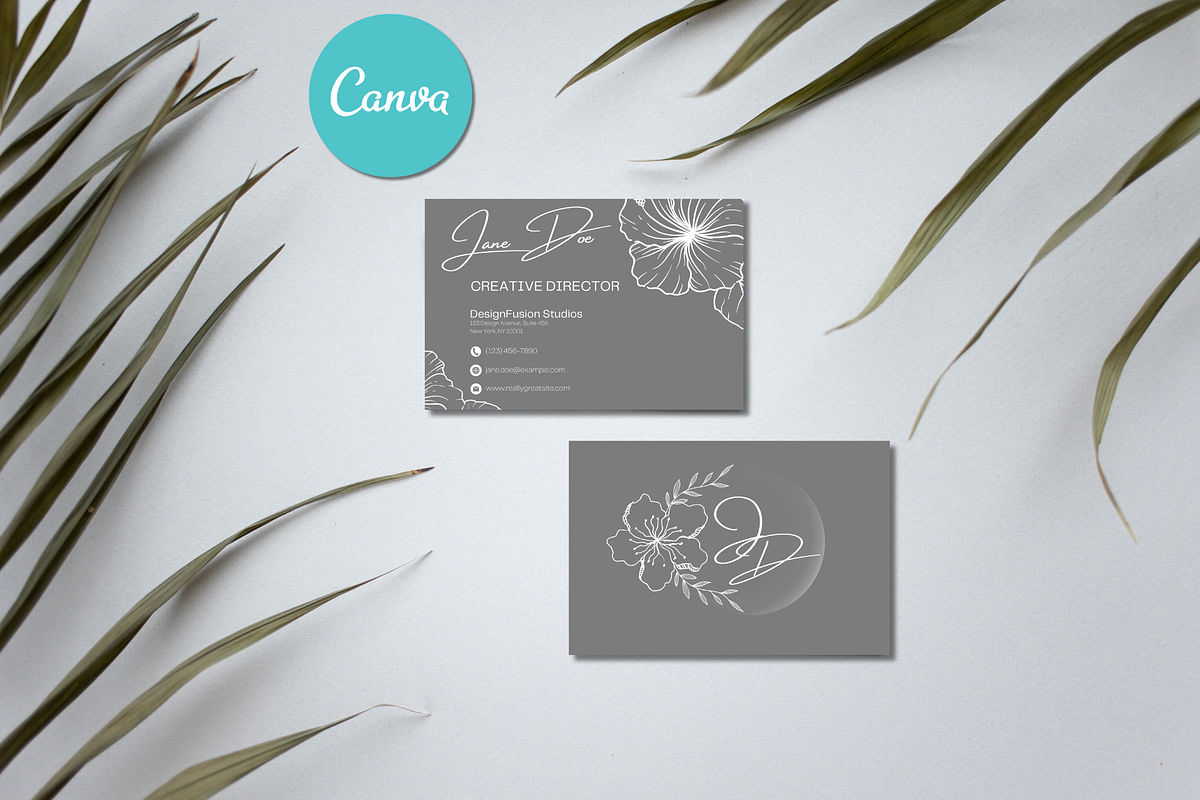 Aesthetic Business Card Template, a Business Card Template by WynterLife Studio (Photo 3 of 6)