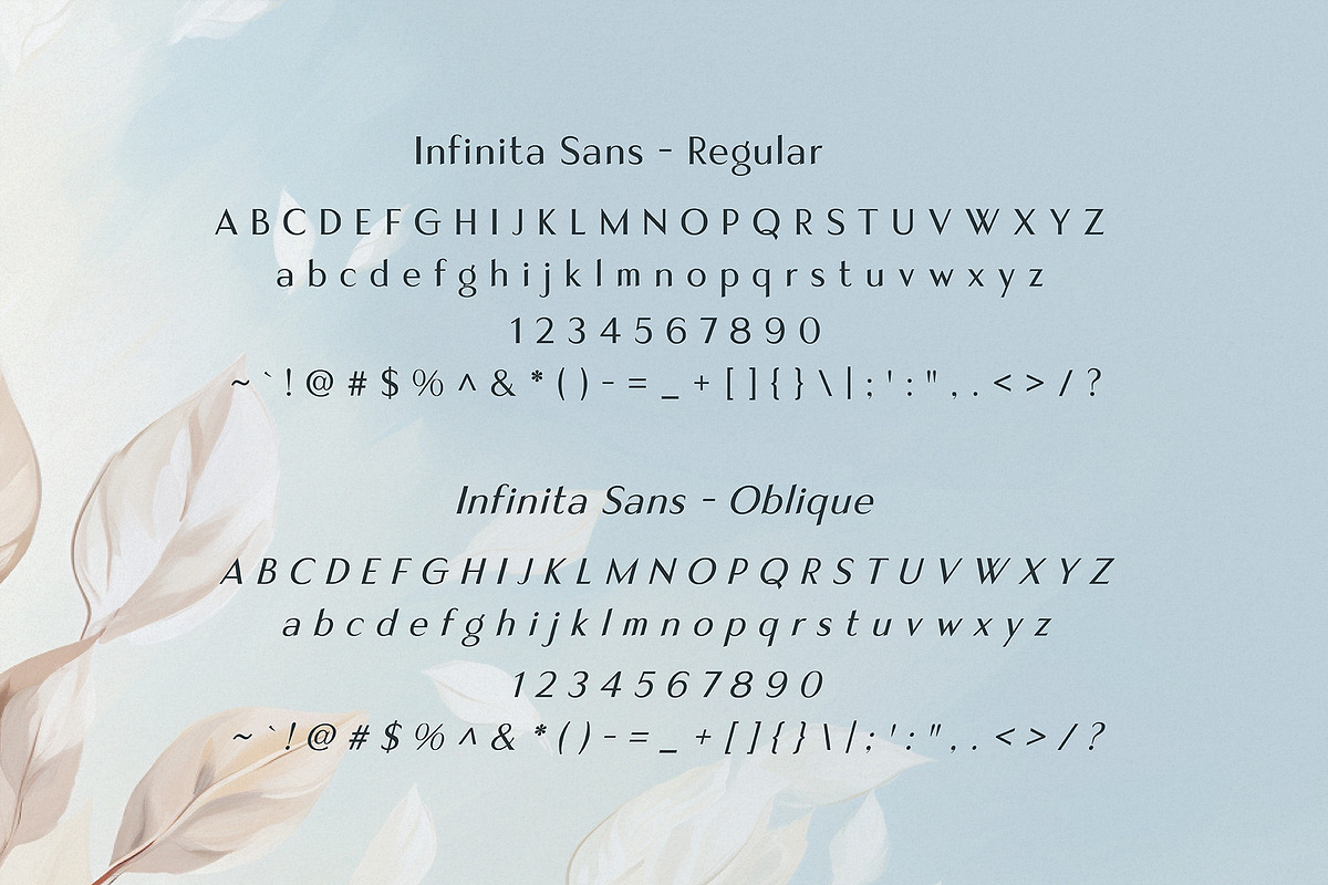 Infinita Sans - Elegant Typeface, a Sans Serif Font by HipFonts (Photo 5 of 10)