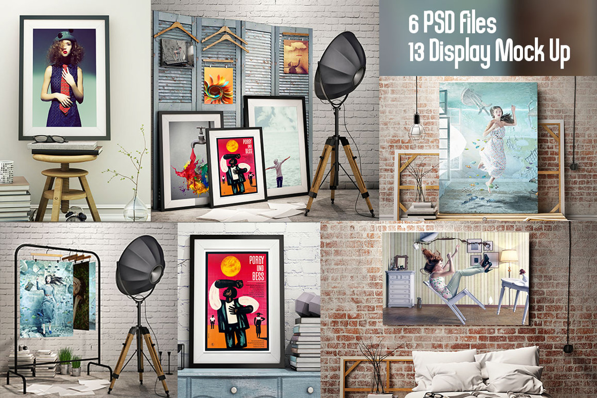Canvas Poster Mock Up V1, a Print Template by Pixel Place (Photo 2 of 6)