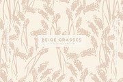 Beige Grasses, a Pattern Graphic by MalyskaStudio (Thumbnail 1 of 10)