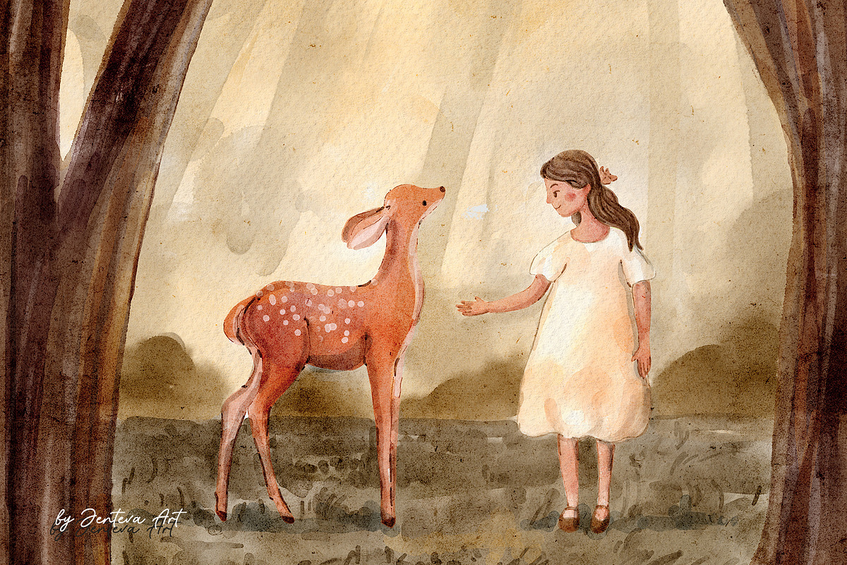 Realistic Watercolor Procreate Brush, a Brush Add-On by Jenteva Art (Photo 7 of 15)