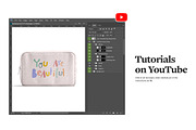 Cosmetic Handbag Mockups, a Merchandise Mockup by rebrandy (Thumbnail 9 of 11)