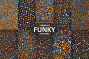 Vintage colorful seamless patterns, a Pattern Graphic by ExpressShop (Thumbnail 1 of 5)