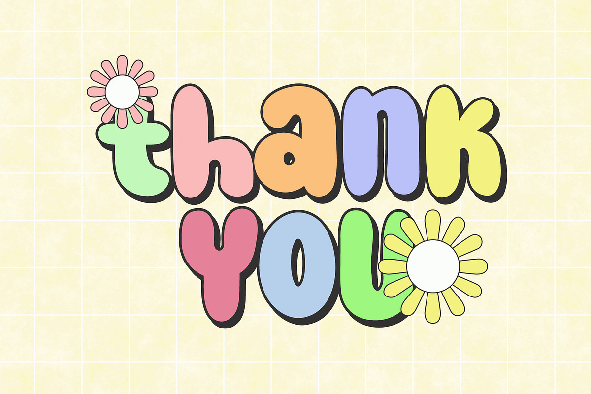 Summer Rainbow - Cute Display Font, a Handwritten Font by Airotype (Photo 10 of 10)