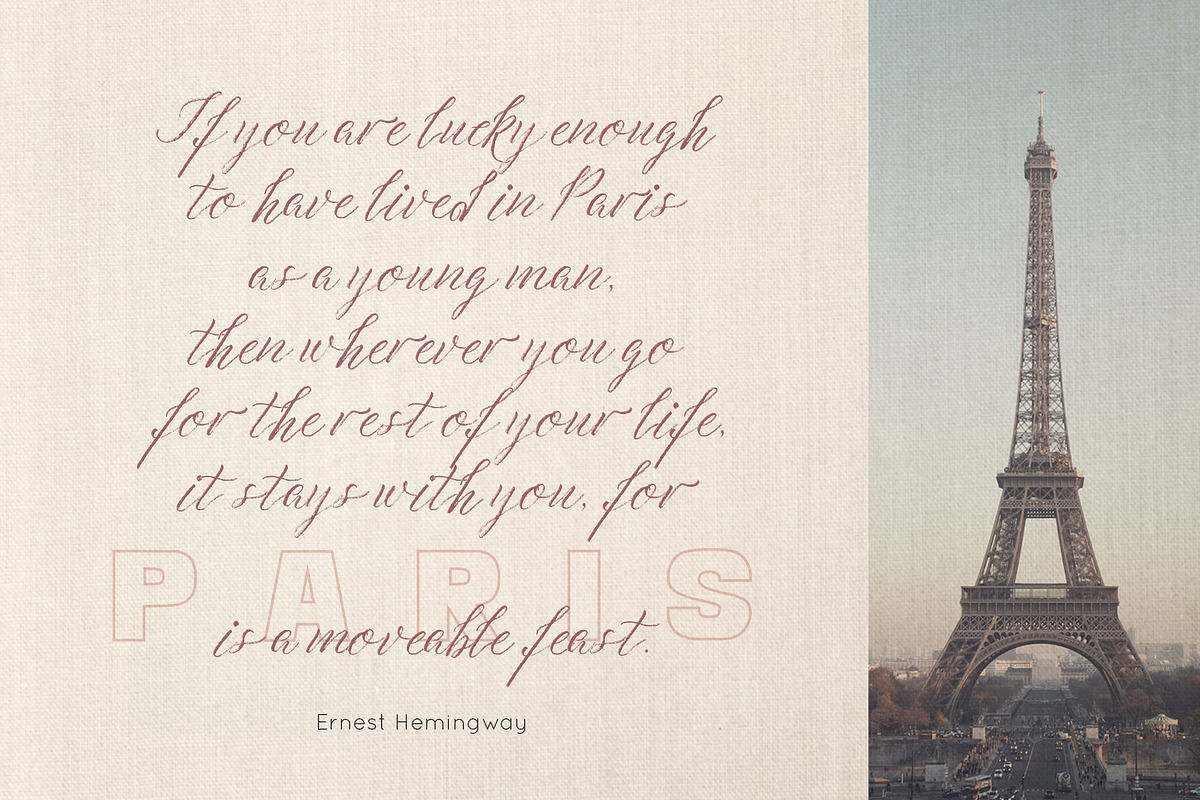 Summer in Paris Font Combination preview 8