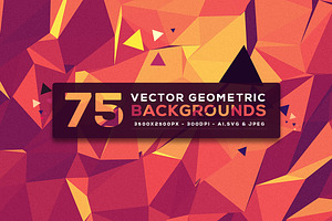 75 Vector Geometric Backgrounds V.5