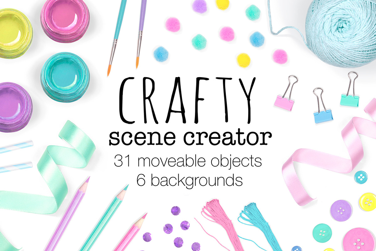 Crafty Scene Creator - Top View, a Product Mockup by Pixomize (Photo 1 of 6)