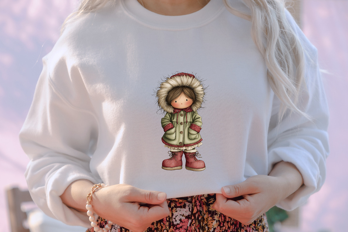 Winter Fashion Little Girl Clipart, an Illustration by designcity5 (Photo 4 of 5)