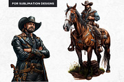 Western Cowboy Portrait clipart, a Person Illustration by ThatsDesignArt (Thumbnail 4 of 10)