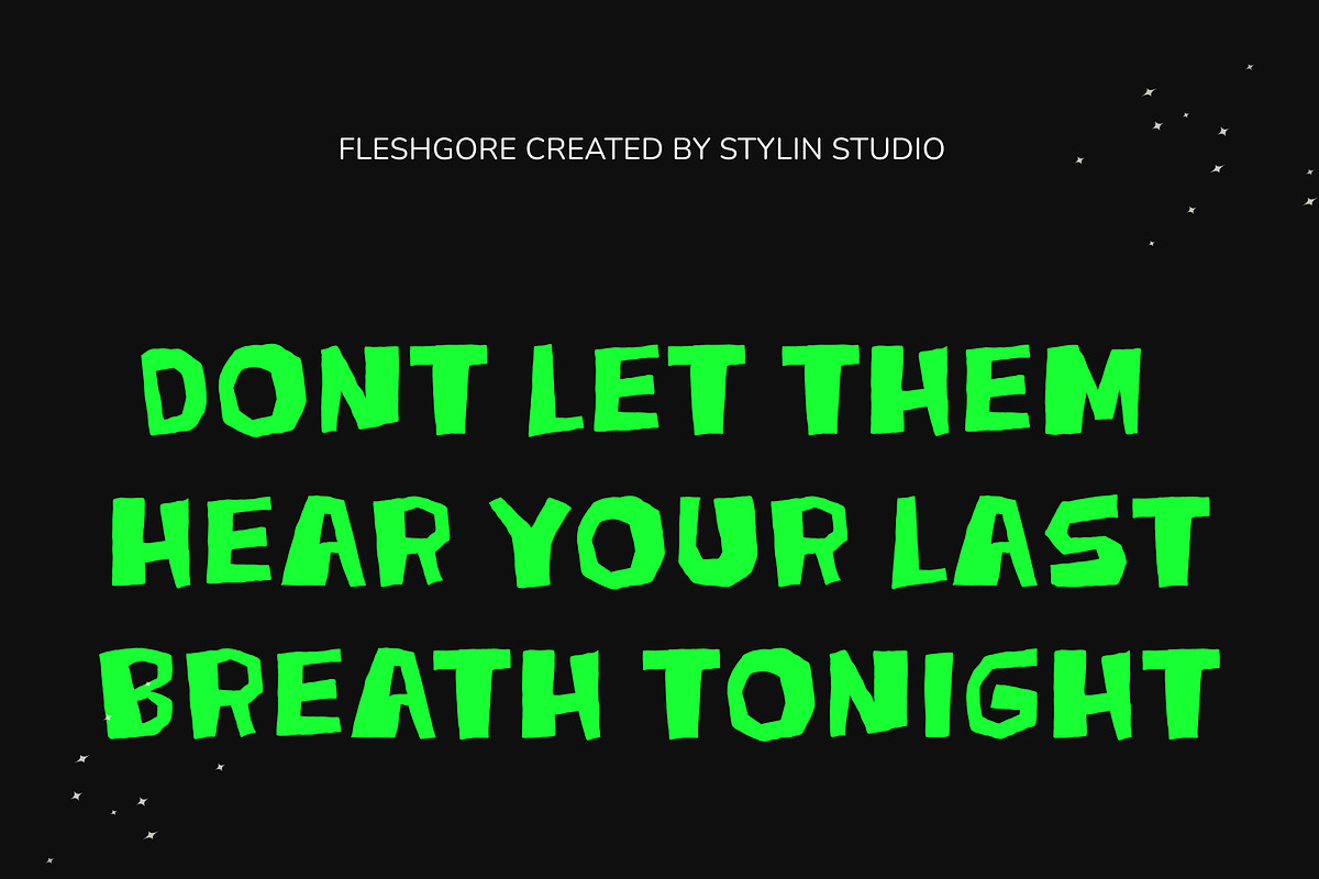 Horror Gaming – Fleshgore Font, a Sans Serif Font by Stylin Studio (Photo 8 of 8)