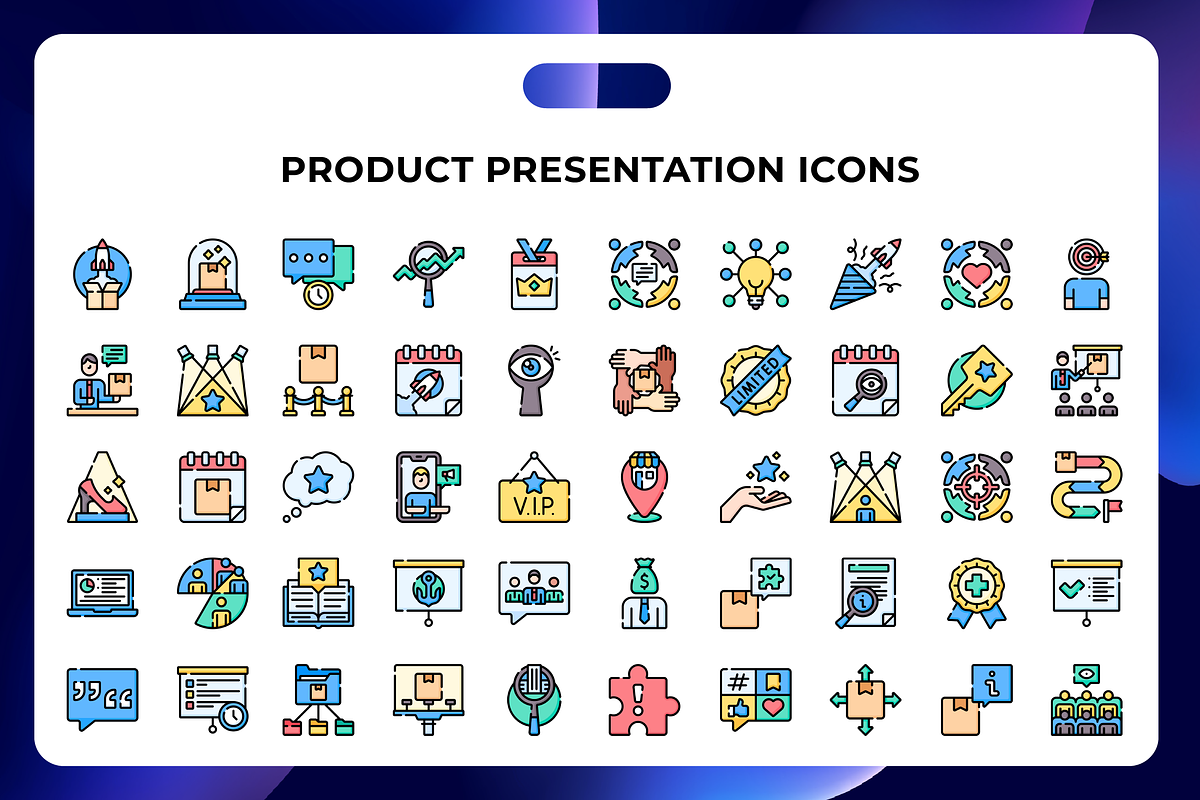 Product Presentation Icons, an Icon by Wencory