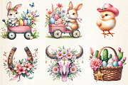 Pink Western Easter Clipart, an Illustration by DreamArtGraphic (Thumbnail 4 of 4)