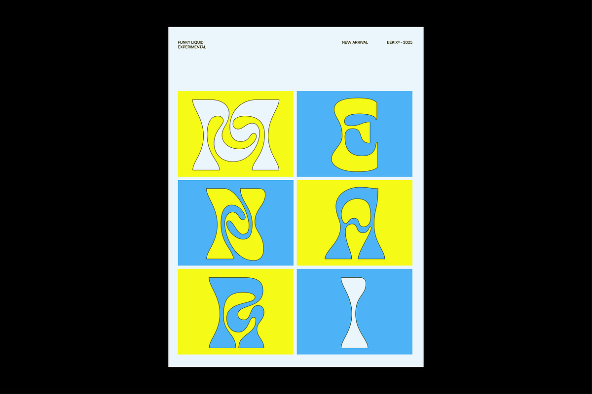 Bekix - Funky Liquid Retro Y2K Font, a Sans Serif Font by Casloop Studio (Photo 4 of 9)