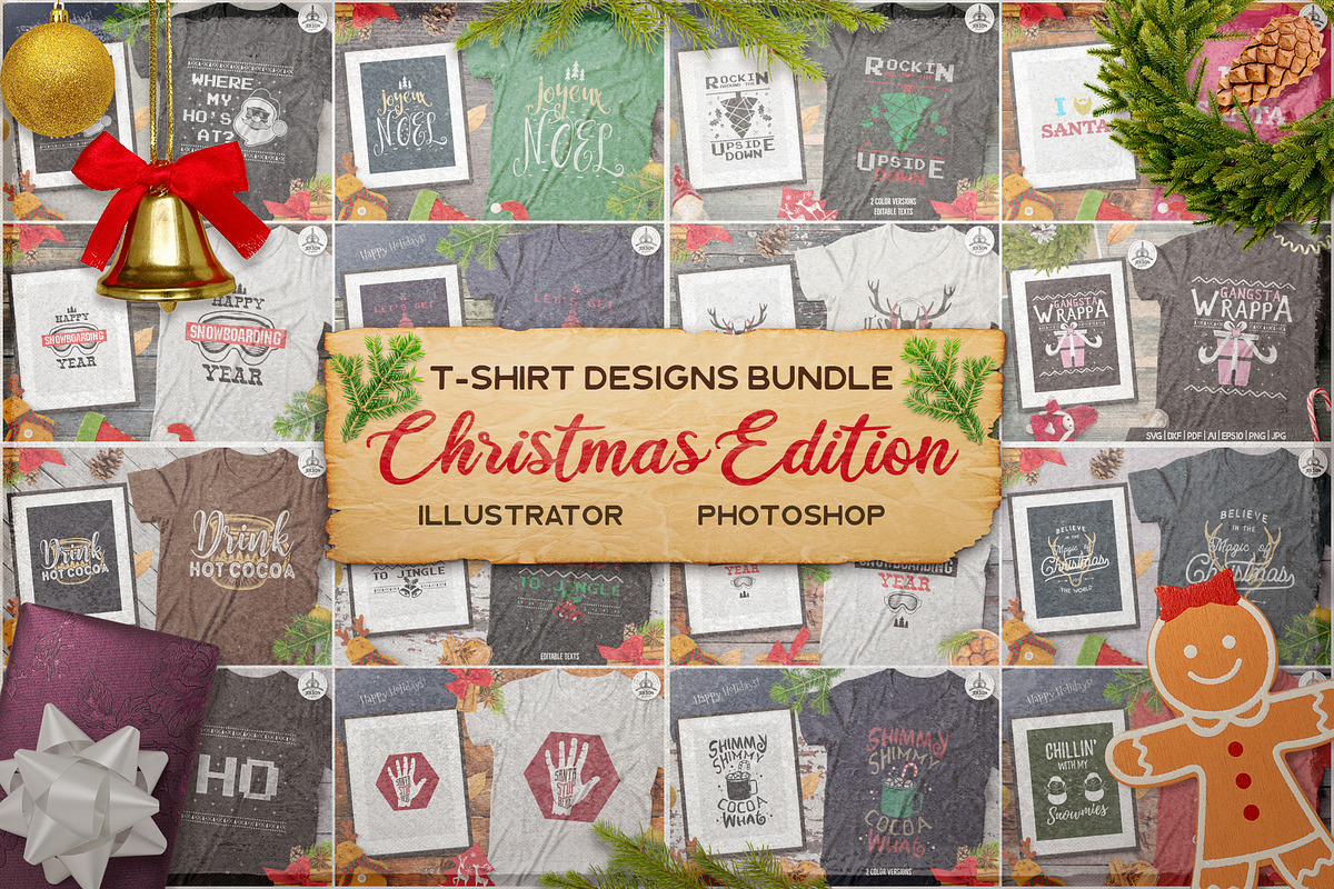T-Shirt Design Vector Bundle! 7 Sets, an Illustration by JeksonGraphics (Photo 15 of 16)
