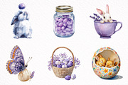 Watercolor Easter Clipart, an Illustration by DreamArtGraphic (Thumbnail 5 of 6)