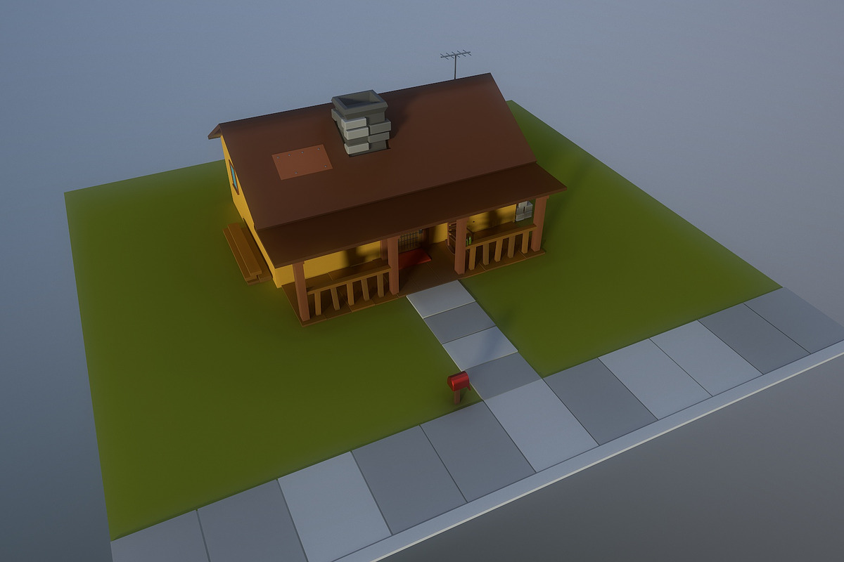 Low Poly Old house, an Architecture 3D Model by Midgardians (Photo 5 of 13)