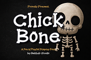 Chickbone – Playful Display Font, a Serif Font by Bekhair Studio (Thumbnail 1 of 10)