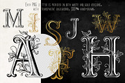CASTLE STYLE ALPHABET - vector kit, a Decorative Illustration by My Space Garden (Thumbnail 4 of 11)