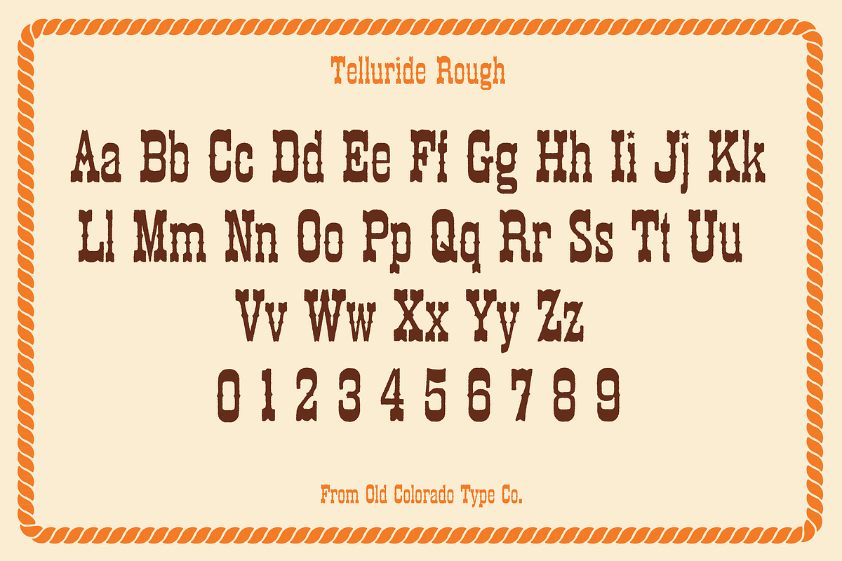 TELLURIDE by Old Colorado Type Co., a Font by Old Colorado Type Co. (Photo 4 of 5)