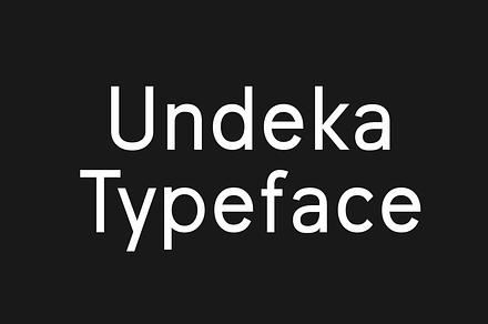 Undeka San Serif Font, a Sans Serif Font by Bolderaja1 Studio