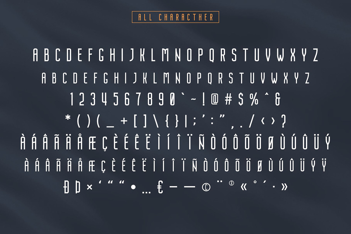 Nordin - Condensed Sans Serif Font preview 8
