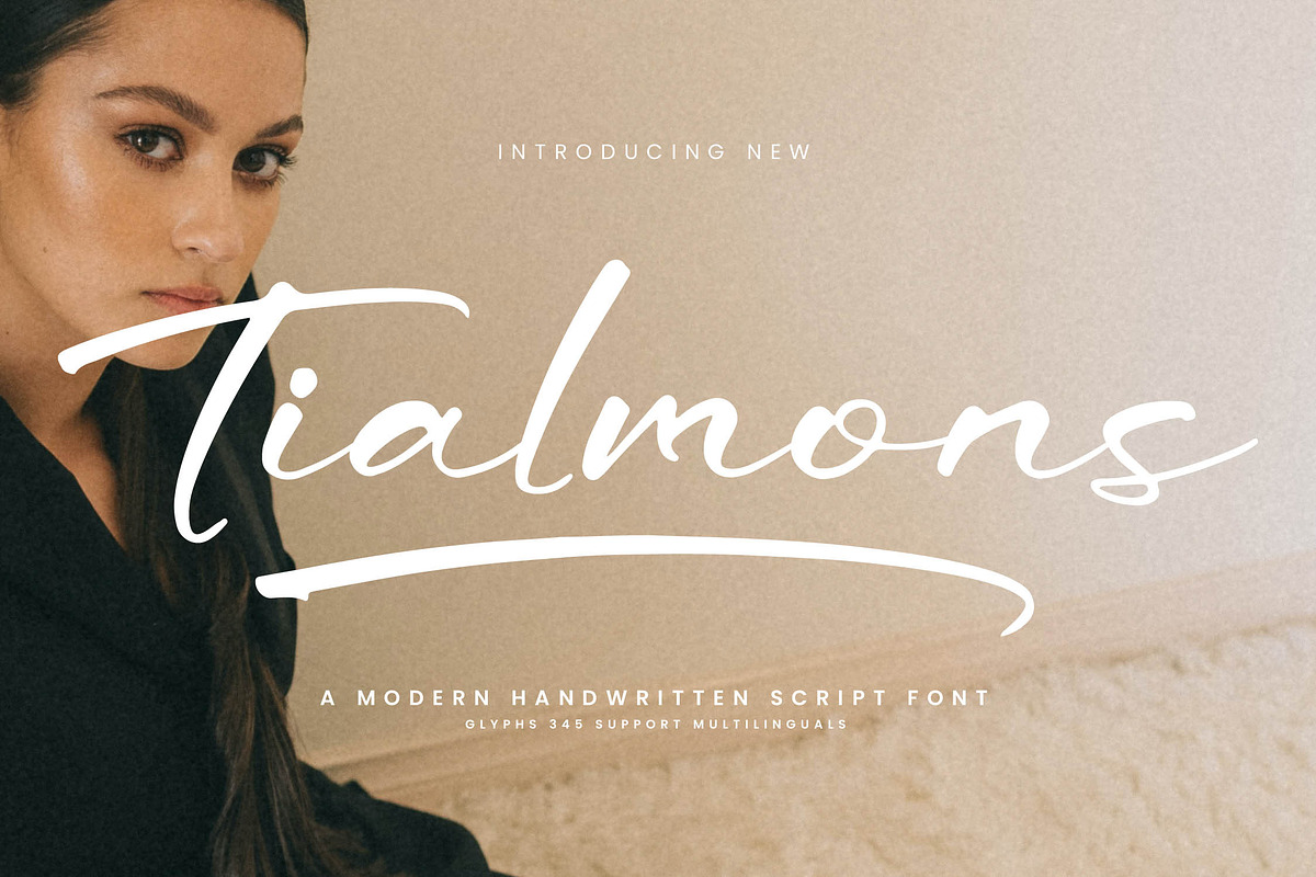 Tialmons, a Script Font by Integritype Studio (Photo 1 of 15)