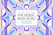 Psychedelic Retro Tile Pattern, a Pattern Graphic by ASTUDIO (Thumbnail 1 of 8)