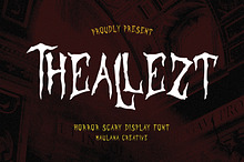 Theallezt Horror Scary Display Font