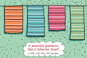 The Siberian Cat patterns, an Animal Illustration by Zooza Art (Thumbnail 6 of 10)