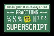 Noplato Mono - Condensed Monospaced, a Sans Serif Font by Drizy (Thumbnail 5 of 10)