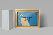 Landscape Wood Frame Mockups, an Advertising Mockup by megostudi0 (Thumbnail 2 of 6)