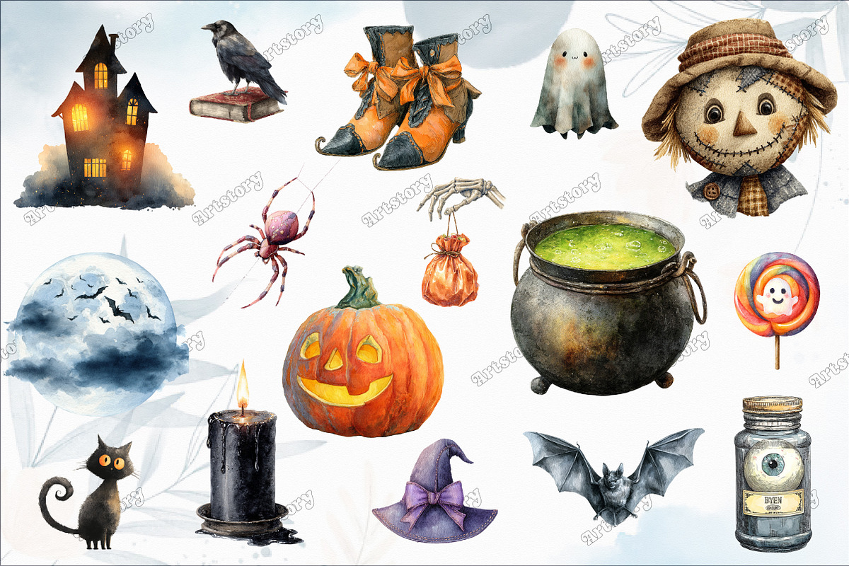 Vintage Halloween Sublimation Clipar, a Graphic by designcity5 (Photo 3 of 5)
