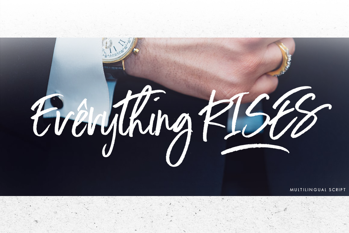 Everything RISES - Typeface