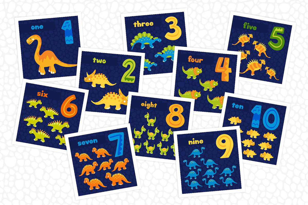 Dinosaurs patterns and alphabet, an Animal Illustration by LartGraphics (Photo 9 of 12)