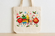 Christmas School Doodle Characters, a Seasonal Illustration by CraftArtStudio (Thumbnail 2 of 4)