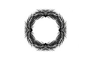 Hand Drawn Wreath Frame Bundle, an Illustration by yasushie (Thumbnail 25 of 51)