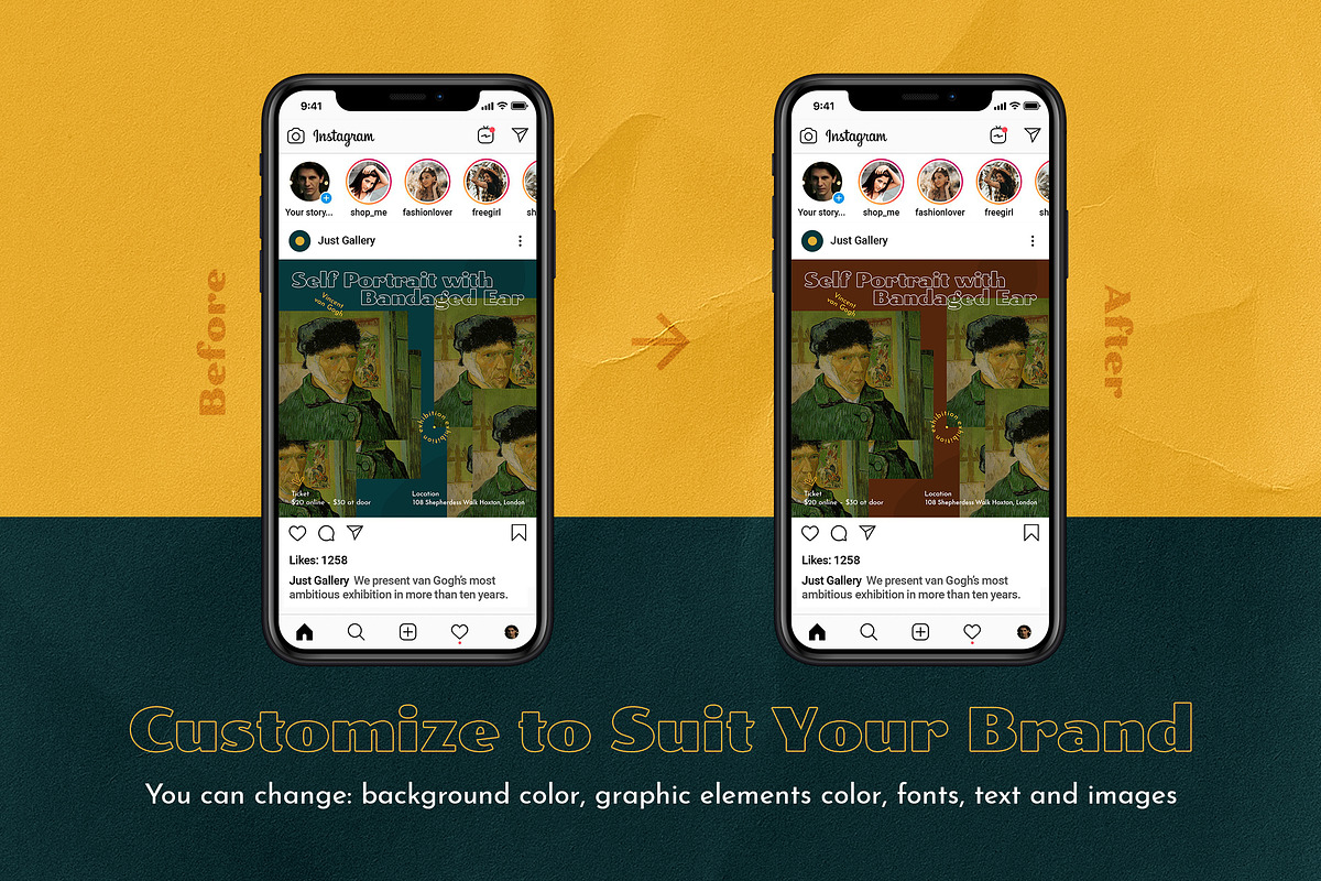 Just Gallery Instagram Posts&Stories, a Social Media Template by Andrew Skoch Design (Photo 8 of 8)