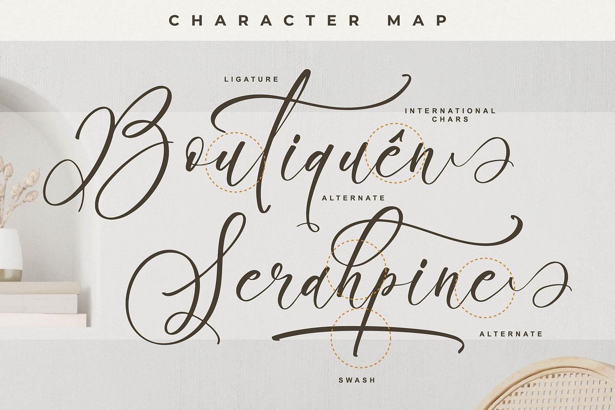 Boutiquen Serahpine Calligraphy Font, a Script Font by Letterena Studios Script (Photo 12 of 15)