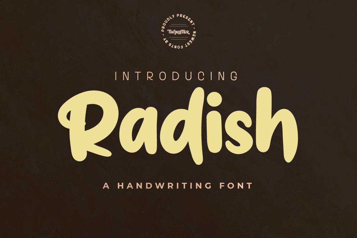 Radish, a Sans Serif Font by twinstd (Photo 1 of 12)