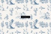 Toile De Jouy Seamless Patterns, a Pattern Graphic by Century Library (Thumbnail 5 of 8)