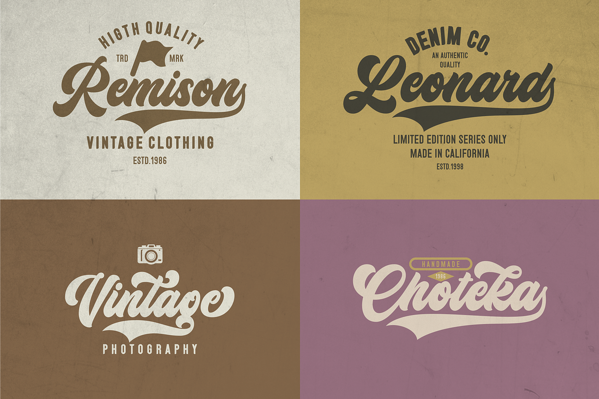 Balione Retro Font, a Script Font by Naufal Labs (Photo 11 of 15)