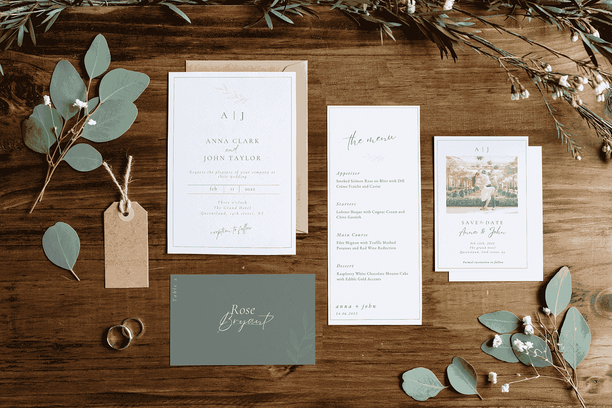 Elegant Wedding Invitation Suite, an Invitation Template by Matisse Studio (Photo 4 of 8)