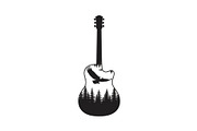 Nature Landscape Guitar Silhouette, an Object Illustration by Creativeshirt (Thumbnail 4 of 31)